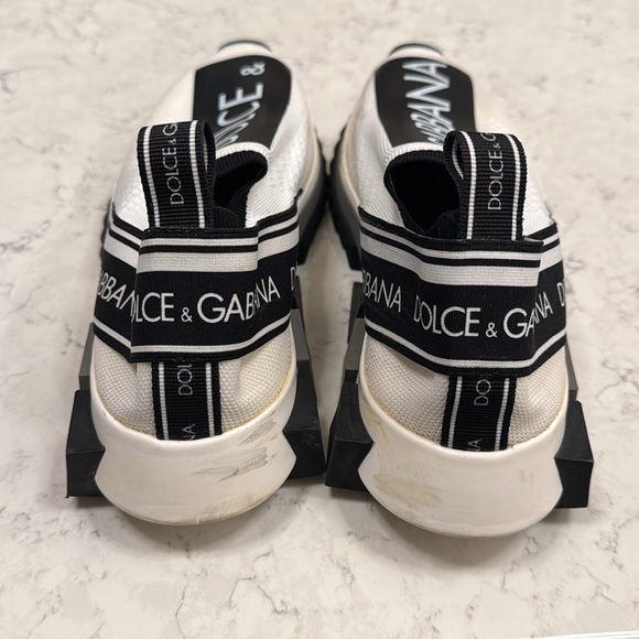 Dolce & Gabbana white knit fabric sorrento slip on - Picture 12 of 13